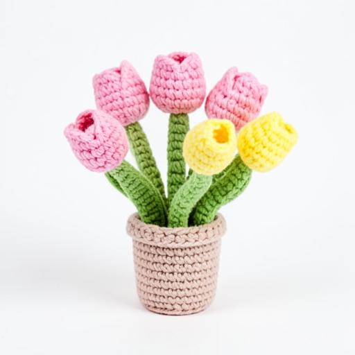 Amigurumi de crochê da categoria Flores