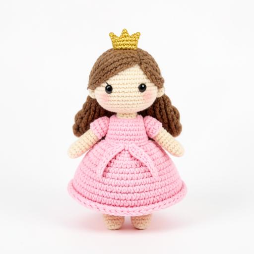 Amigurumi de crochê da categoria Princesas
